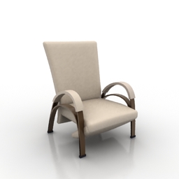 armchair f1435 3D Model Preview #7c87bac0