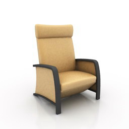 armchair f1442 3D Model Preview #db04a830