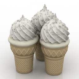 ice cream 3D Model Preview #1f4a25a7