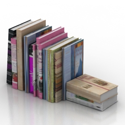 Books 2 free 3D model - .gsm .obj .3ds .max #355b3e43