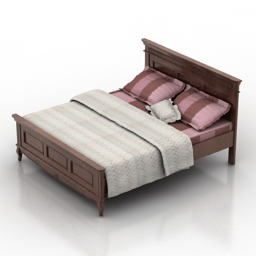 Bed 1 free 3D model - .gsm .obj .3ds .max #5e242713