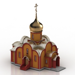 Church Monastery free 3D model - .gsm .obj .3ds .max #731a6b40