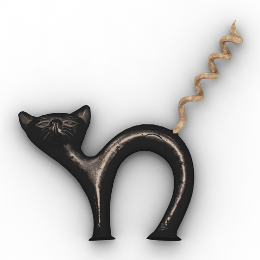 Corkscrew Cat free 3D model - .gsm .obj .3ds .max #8afc8dab