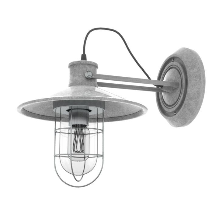 Industrial Lighting Sconce Free 3d Model - .gsm .obj .3ds .max #948cfdd0